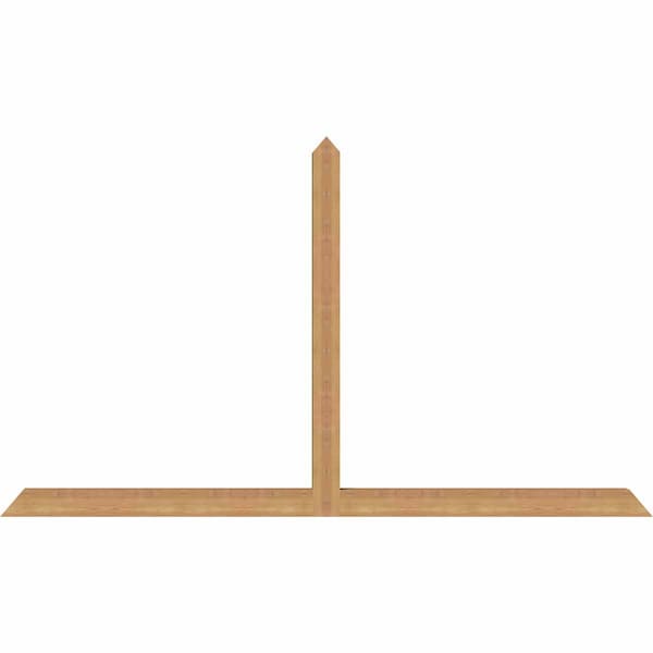 Ekena Millwork Portland Timber Gable Bracket, Western Red Cedar, 84"W x 49"H x 3 1/2"D x 3 1/2"F, 14/12 Pitch GBW084X49X0404POR00SWR - main